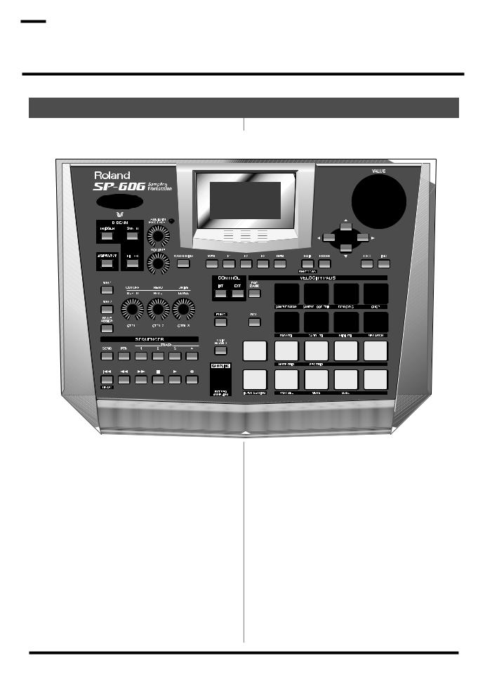 Roland SP-606 User Manual