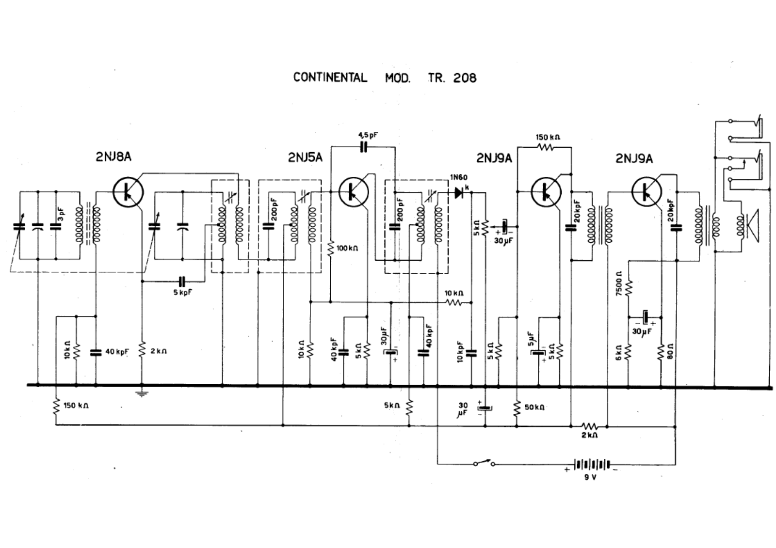 Continental tr208 schematic