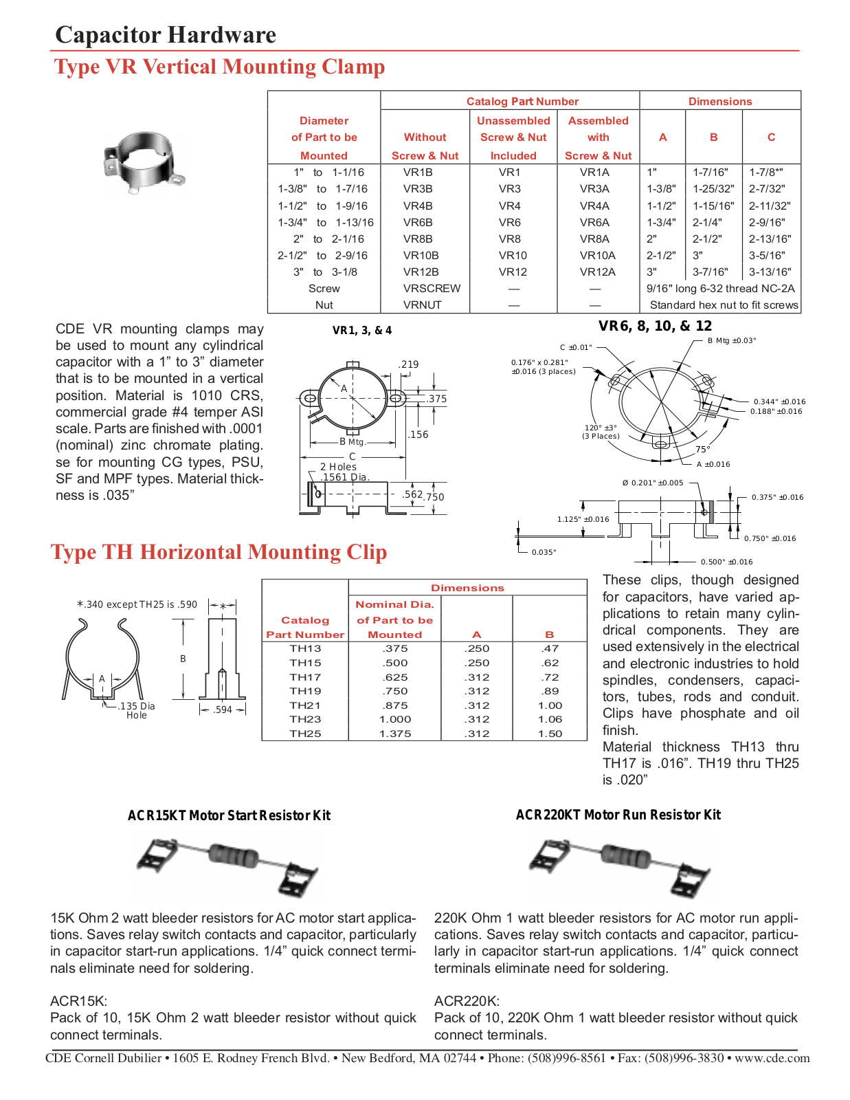 Mallory VR Catalog