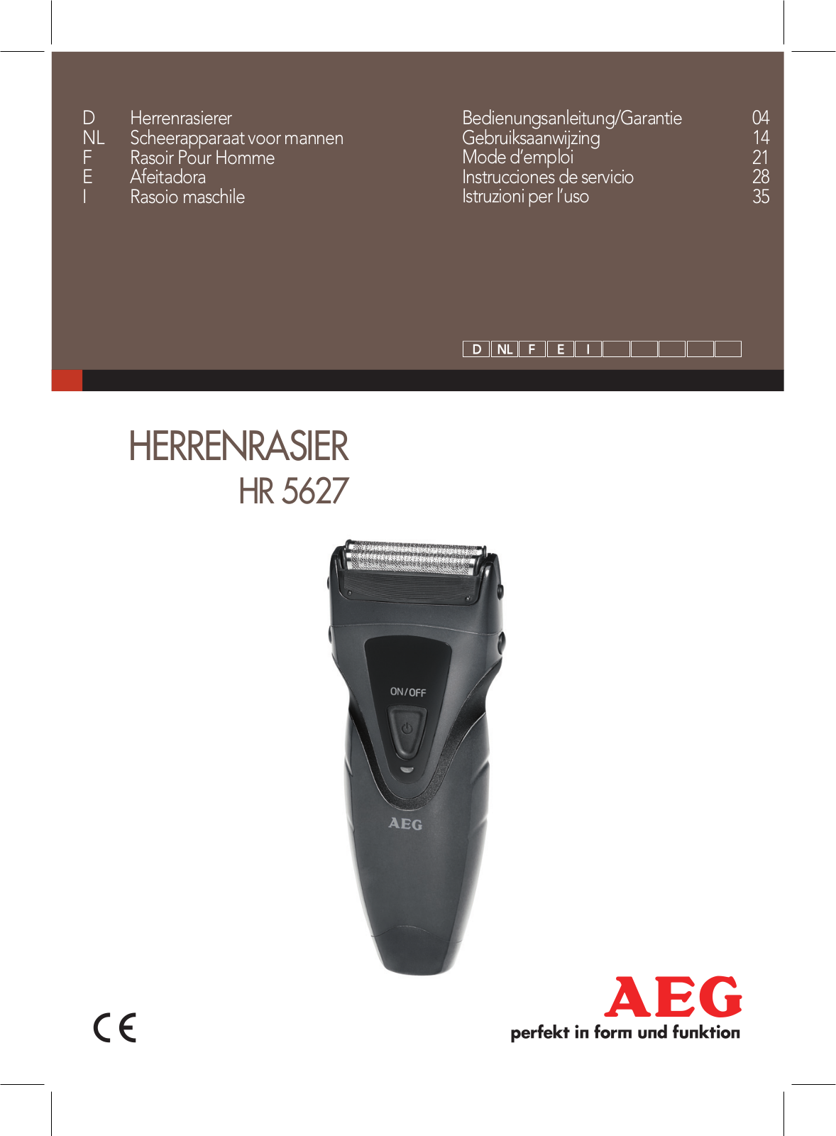 AEG HR 5627 User Manual