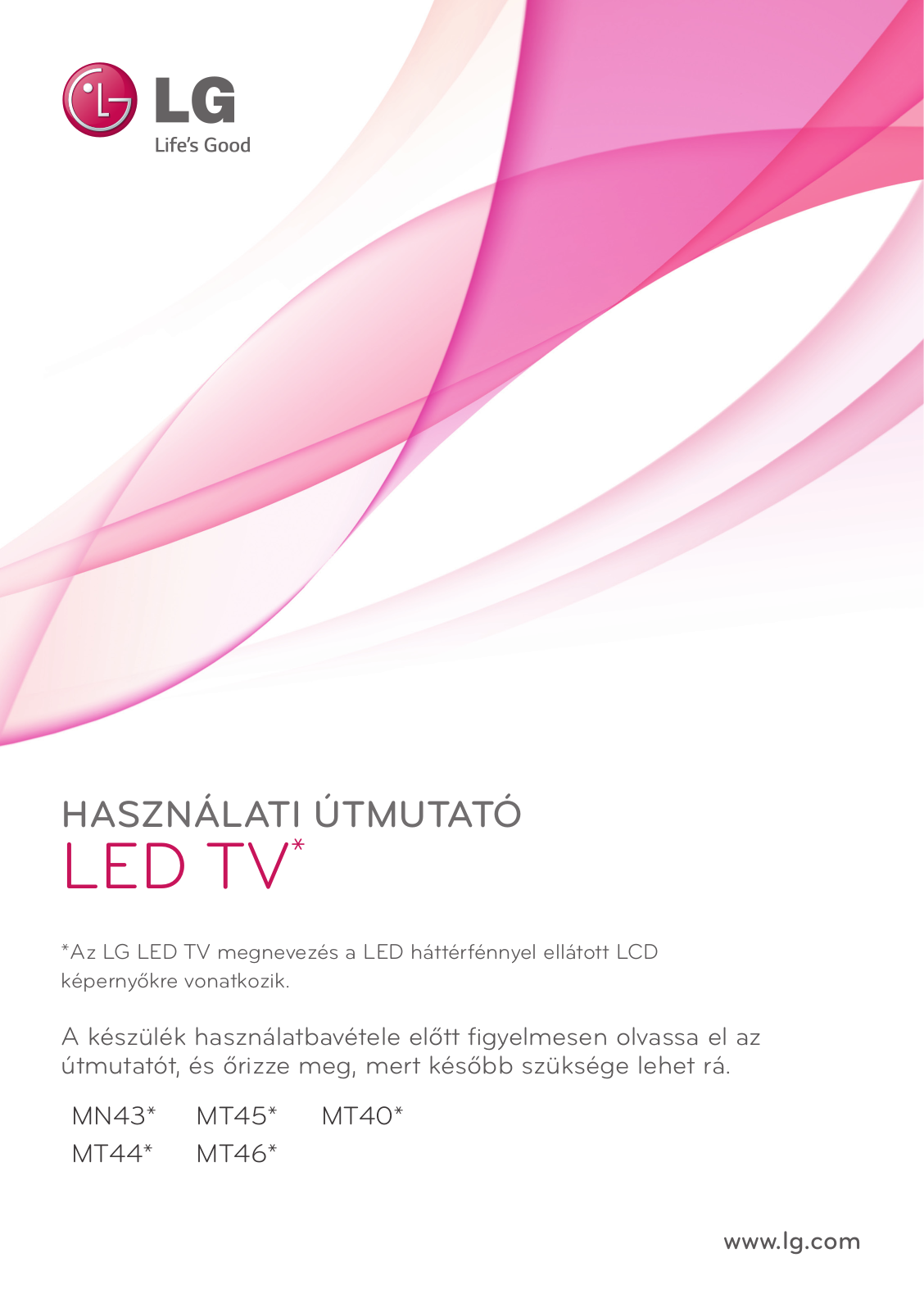 LG 22MT45D-PZ, 22MT45D-WZ, 22MT44D-PZ User manual