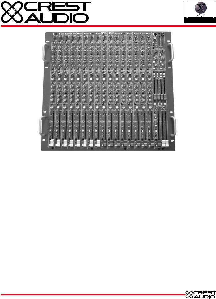Crest audio XR-24 Manual
