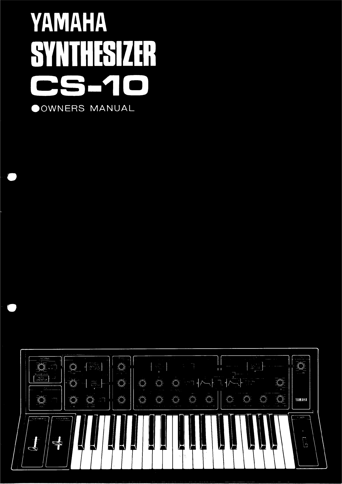 Yamaha CS10E, CS10 User Manual