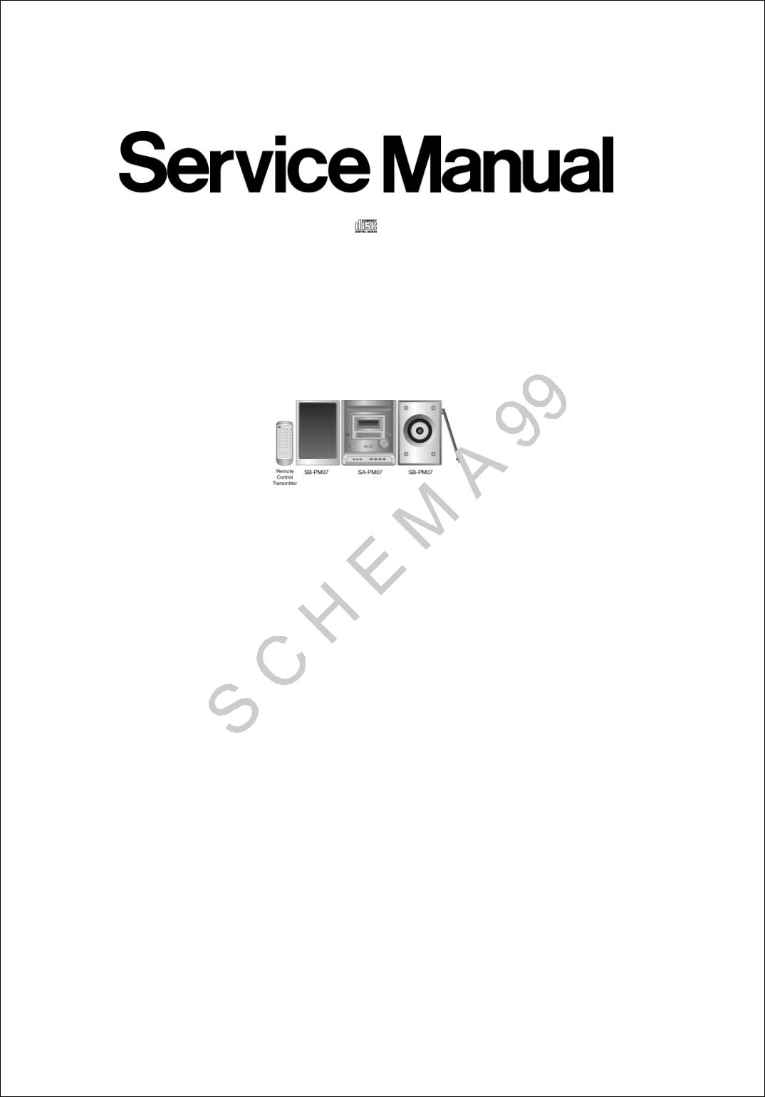 Panasonic SAPM-7-EB, SAPM-7-E, SAPM-7-EG Service manual