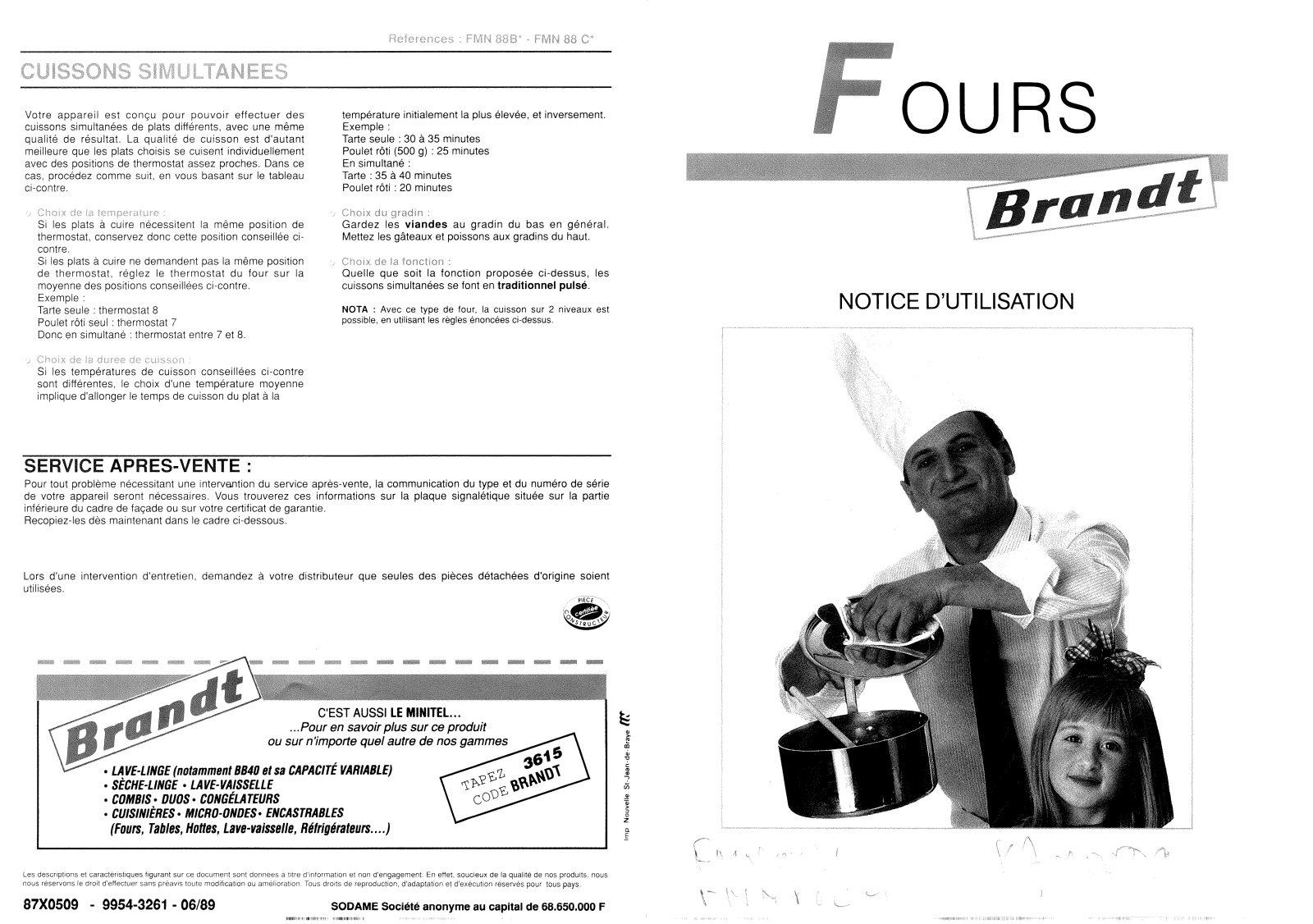 BRANDT FMN88 User Manual