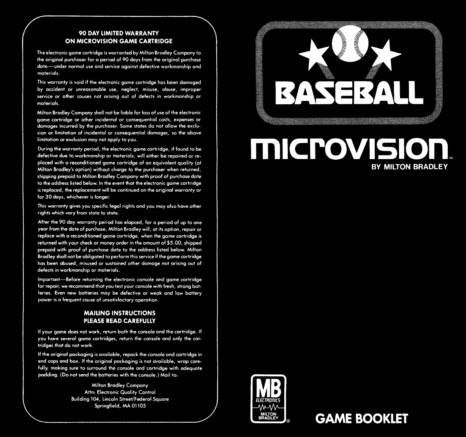 MB Baseball User Guide