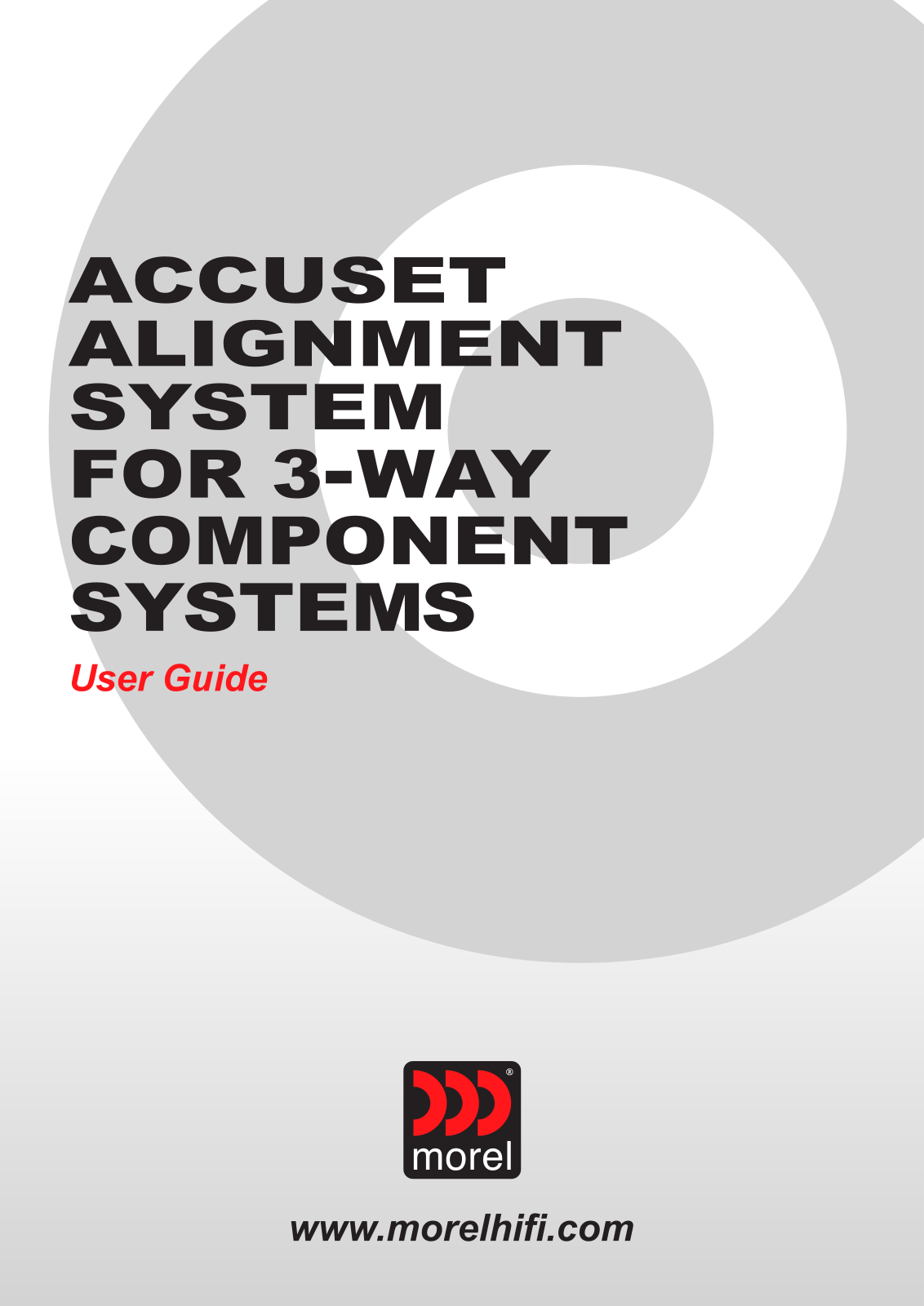 Morel Accuset alignment system User Guide