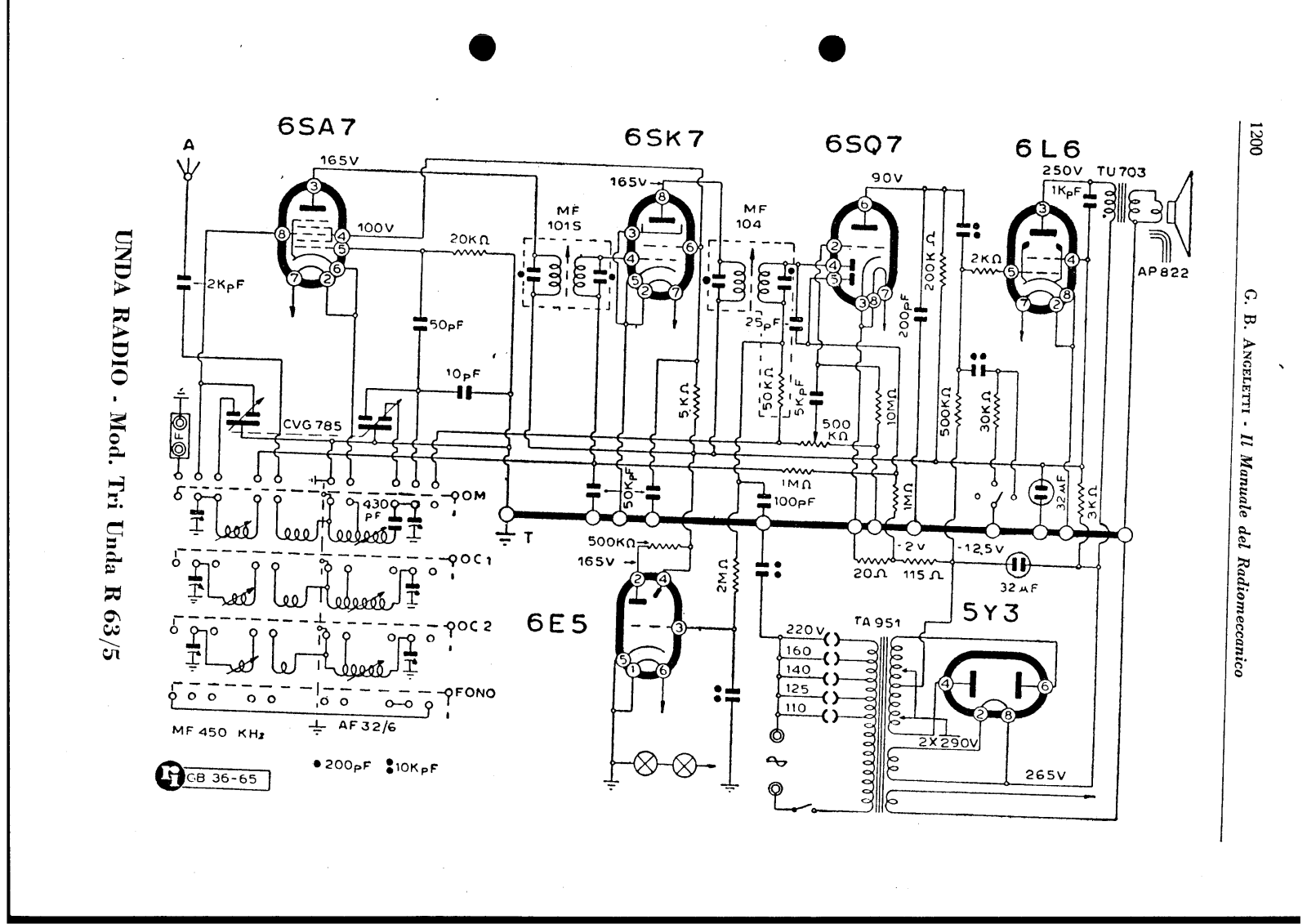 Unda Radio 63 5 schematic