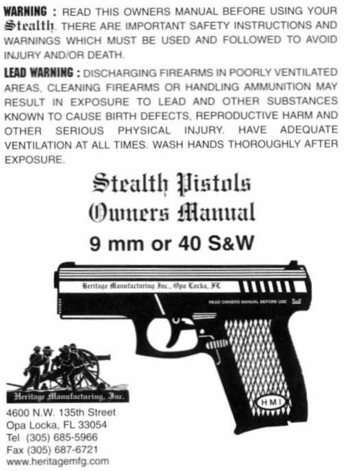 heritage stealth User Guide - ManualMachine.com
