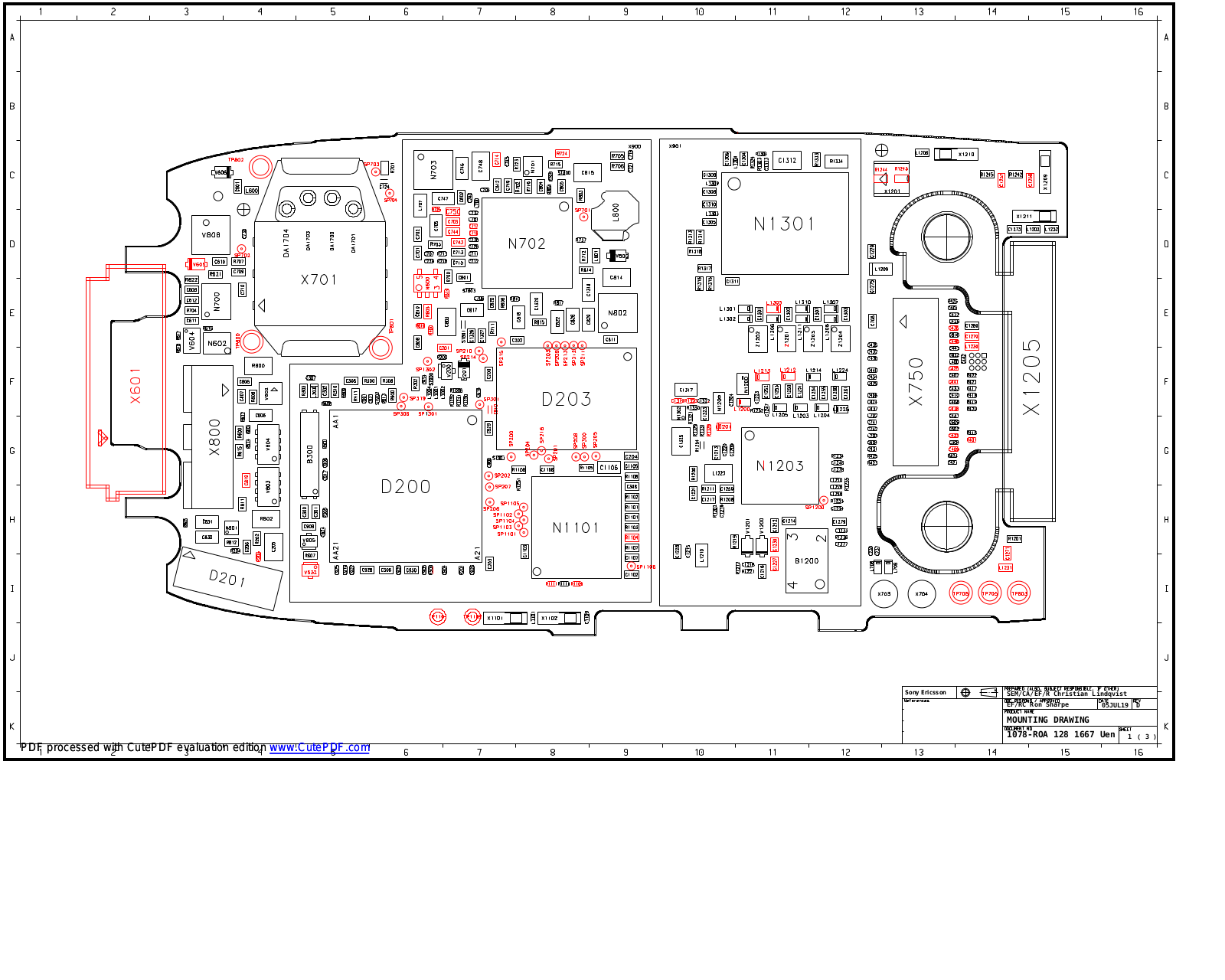 Sony Ericsson Z520 Schematics