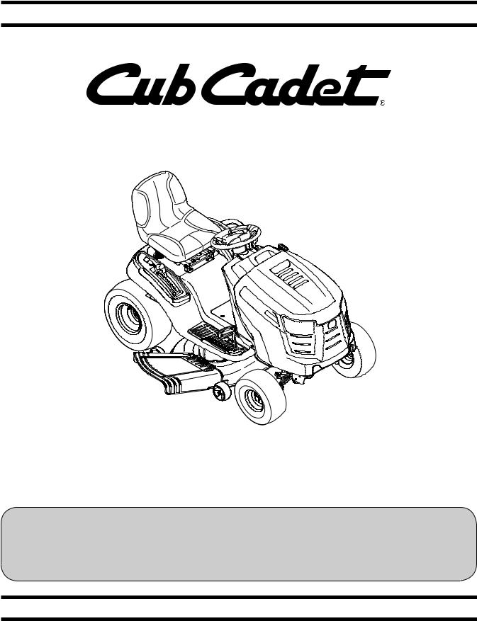 Cub cadet LTX1040 User Manual
