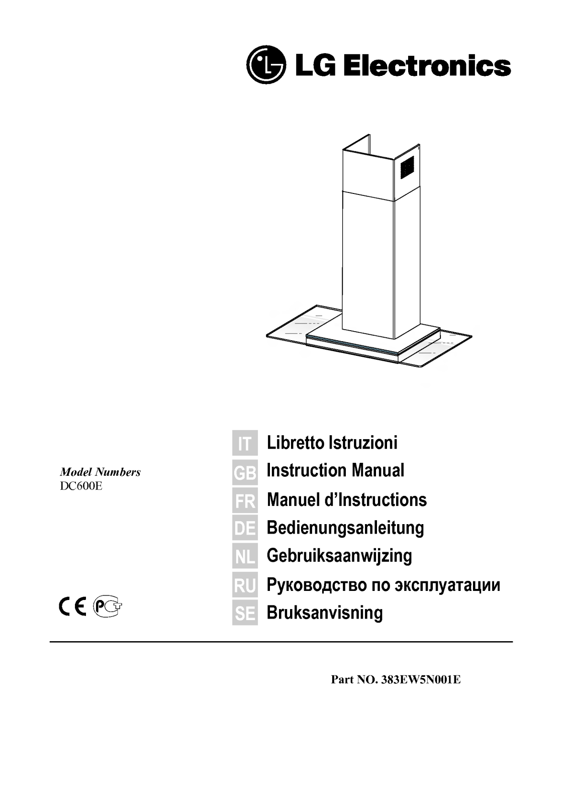 Lg DC600E Instructions Manual