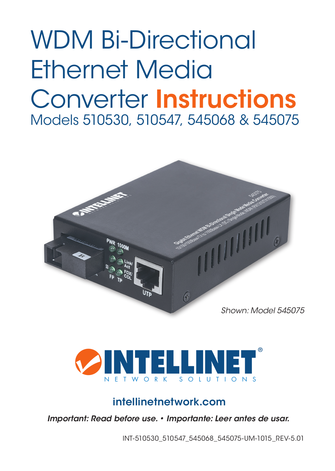 Intellinet I-ET LX-WDM2, I-ET FX-STW, I-ET FX-SCW, I-ET LX-WDM1 User guide - ManualMachine.com