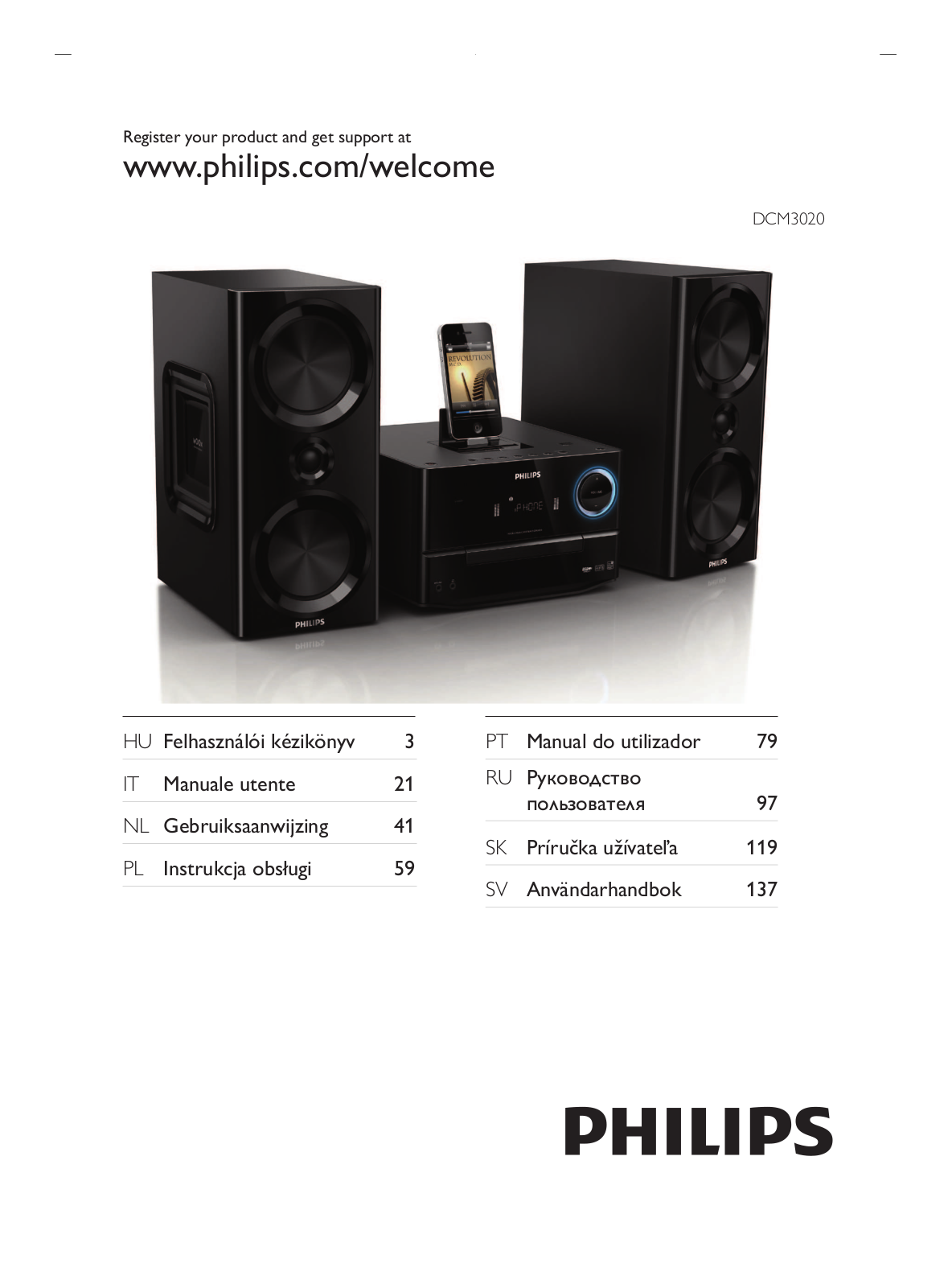 Philips DCM3020 User manual