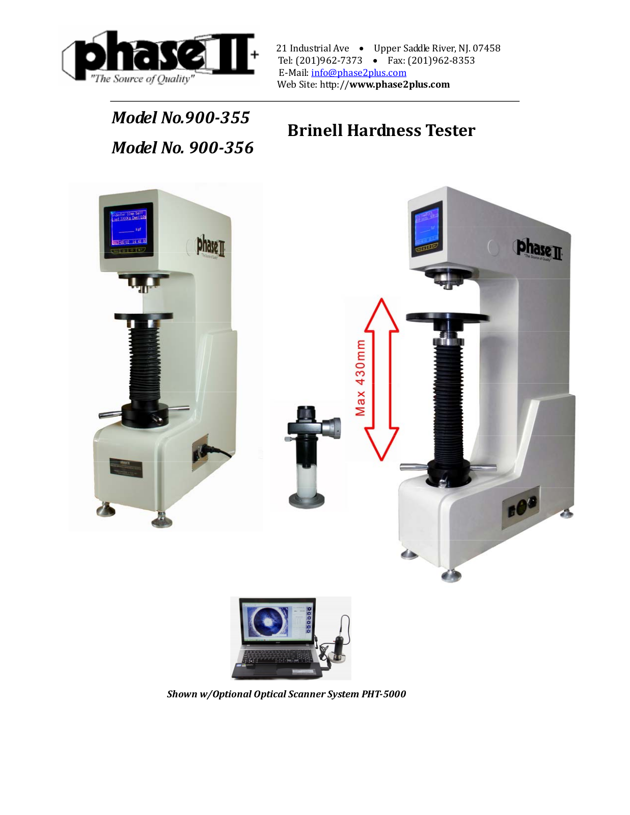 phase II+ 900-356, 900-355 User Manual - ManualMachine.com