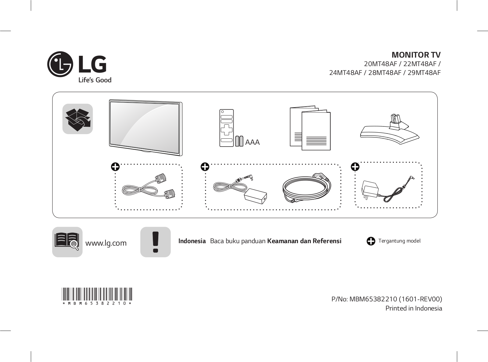 LG 24MT48AF-PT, 22MT48AF-PT, 28MT48AF-PT Owner’s Manual