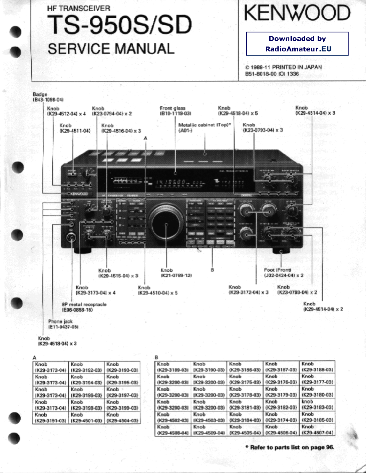 Kenwood ts 950s schematic