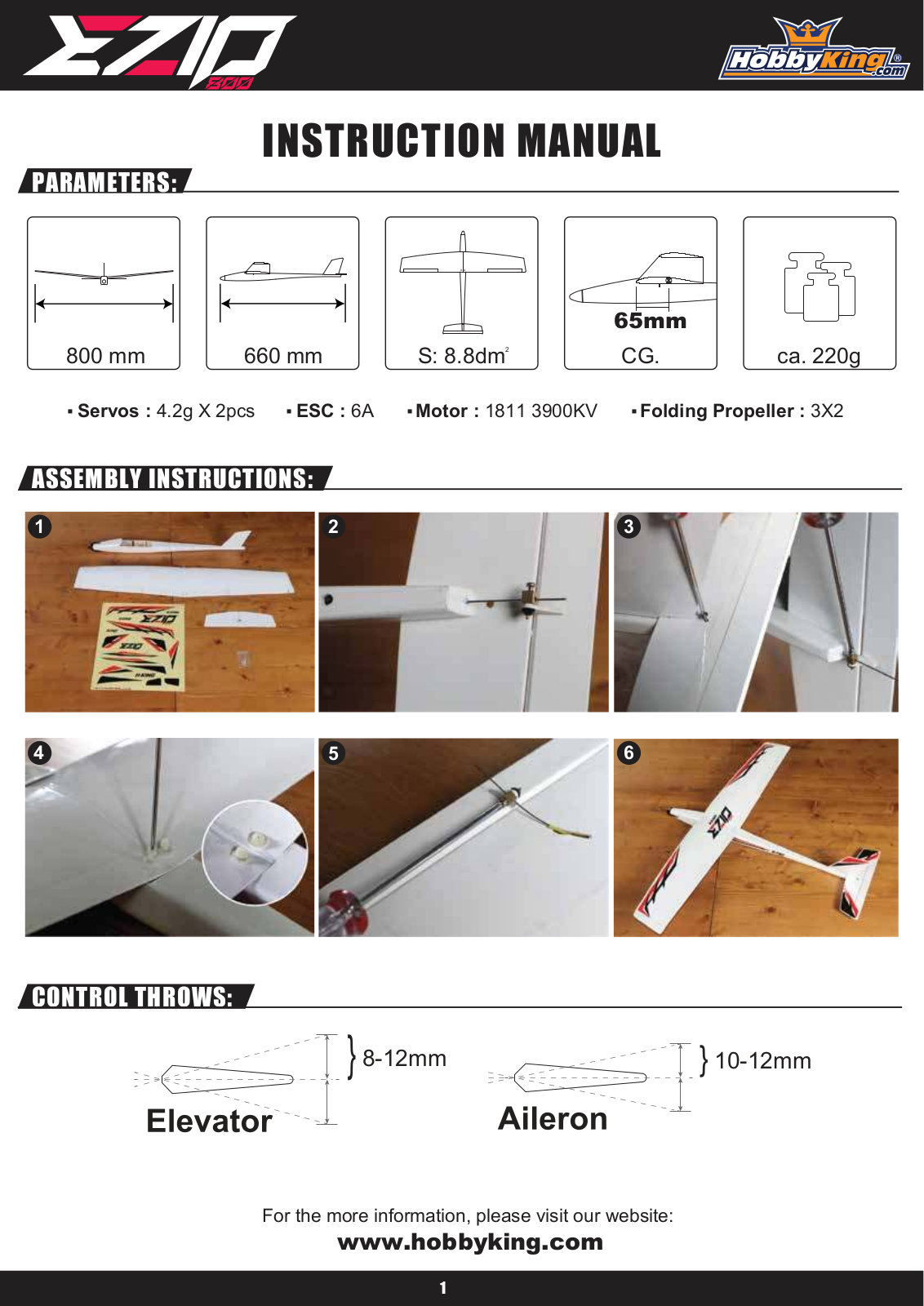 HobbyKing EZIO 800 User guide - ManualMachine.com