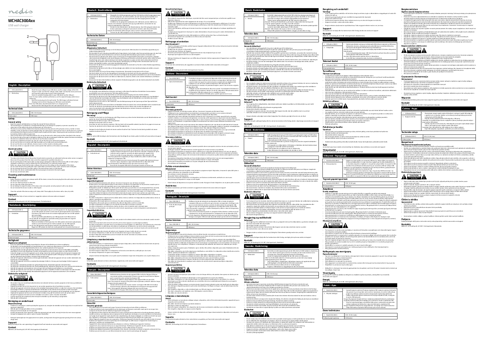 Nedis WCHAC300ABK User guide - ManualMachine.com