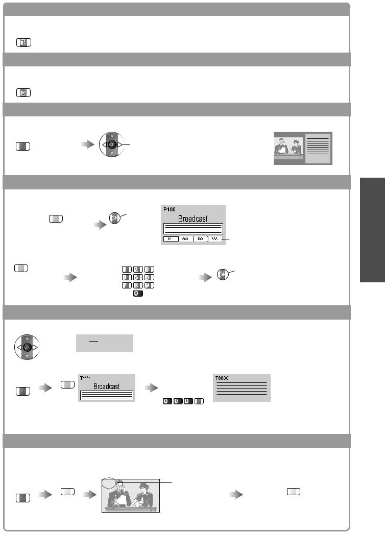 Panasonic TX-P50X20Y, TX-P37X20Y, TX-P42X20Y User Manual