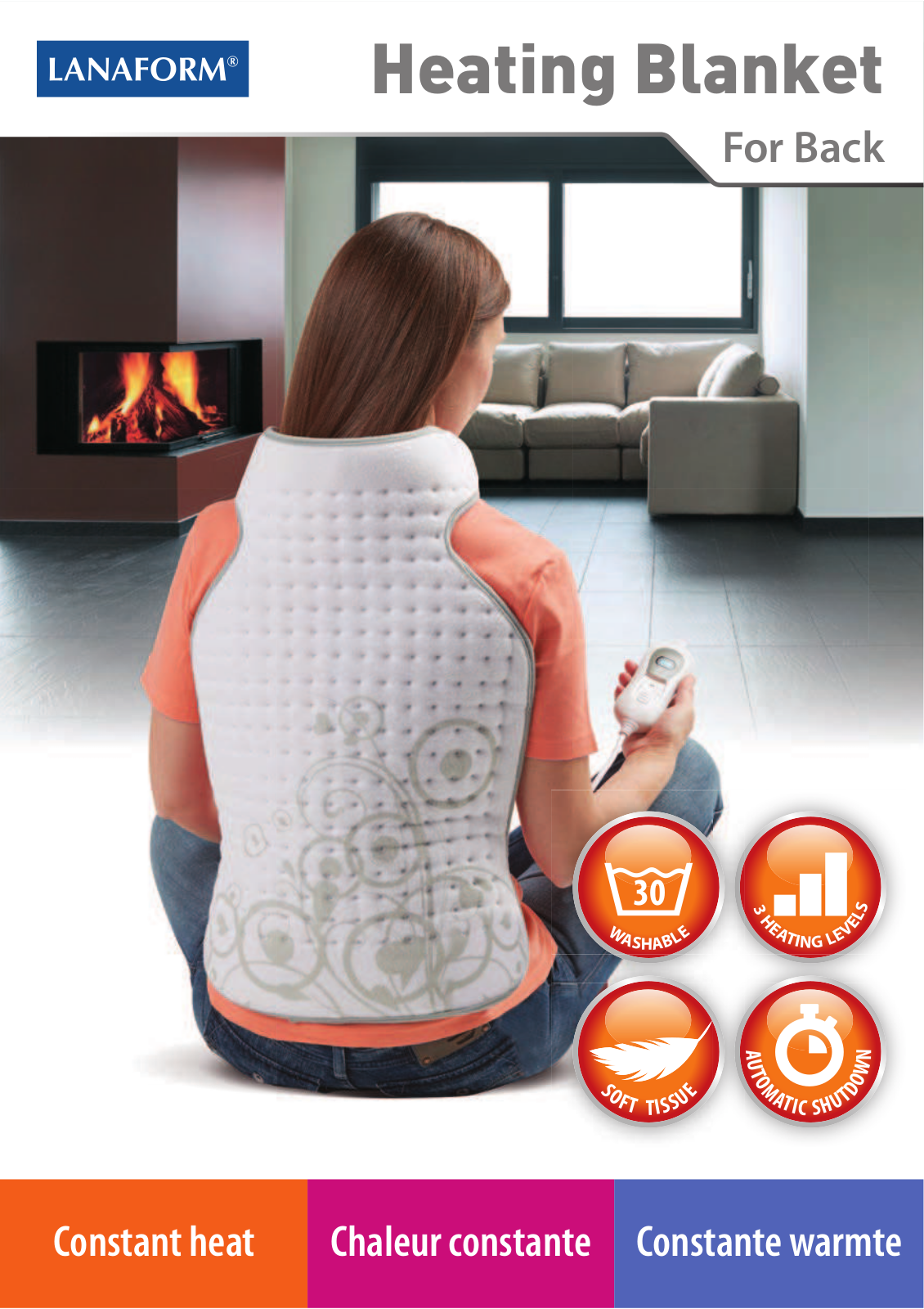 Lanaform Heating blanket for back User Manual