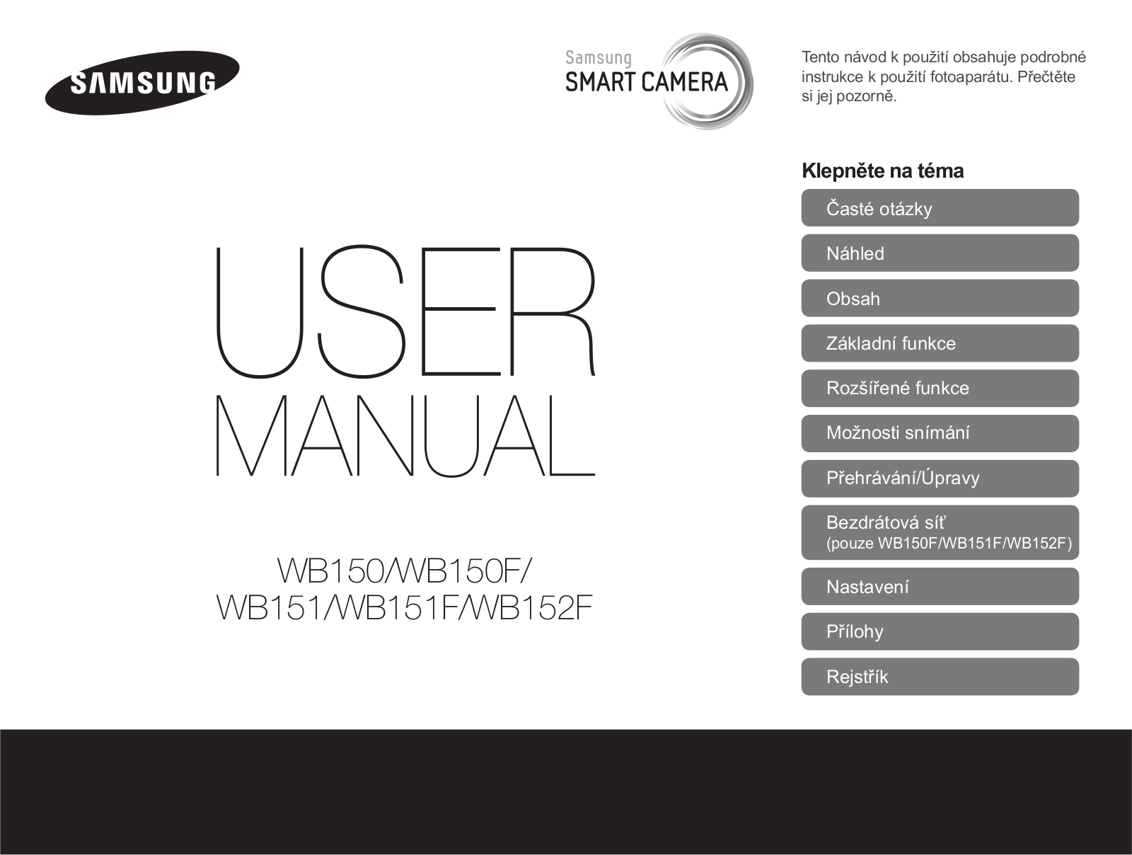 Samsung WB150F User Manual