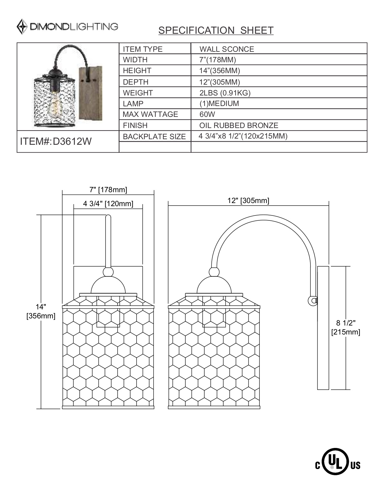 ELK Home D3612W User Manual