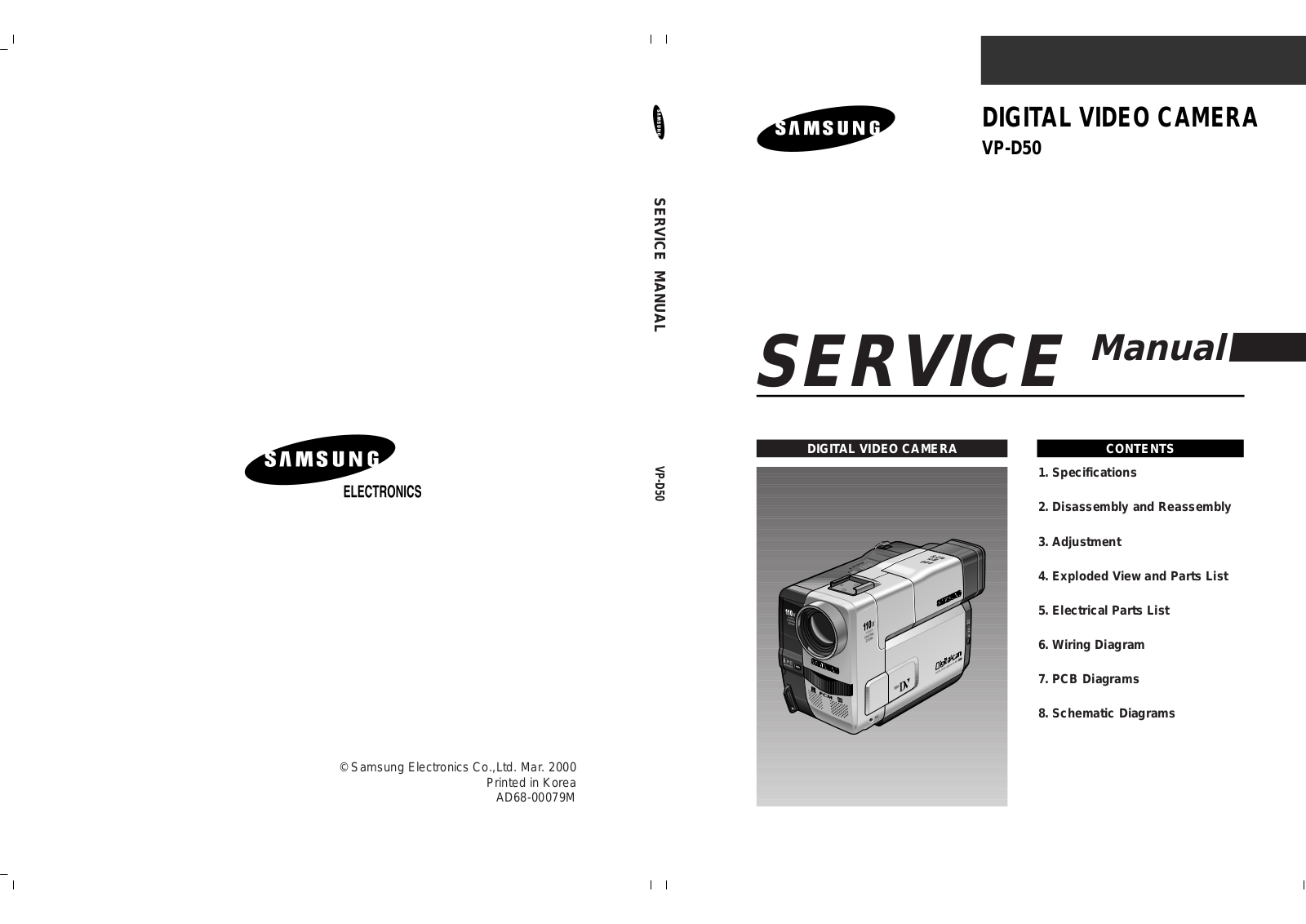 Samsung VP-d50 Service Manual