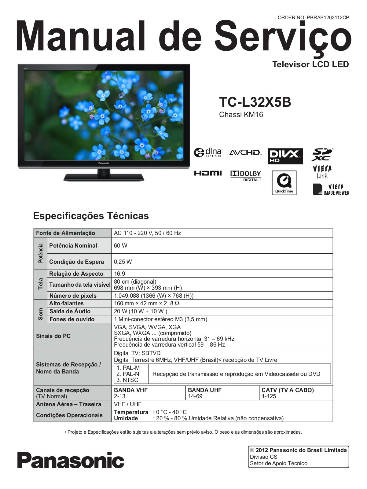 Panasonic TC-L32X5B Schematic