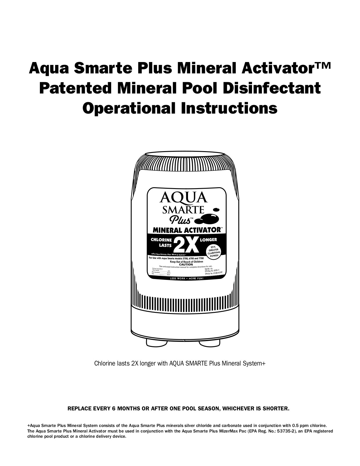 King Technology Aqua Smarte Plus Mineral Activator User Manual