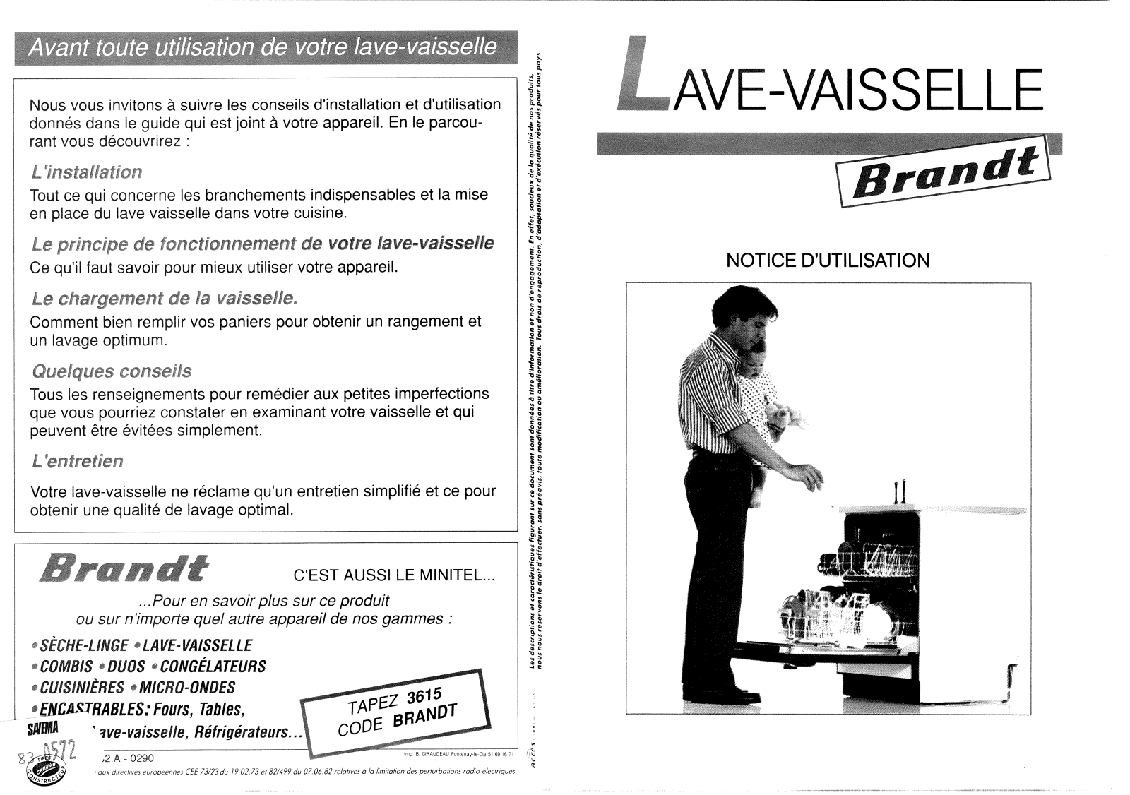 BRANDT LVH329 User Manual