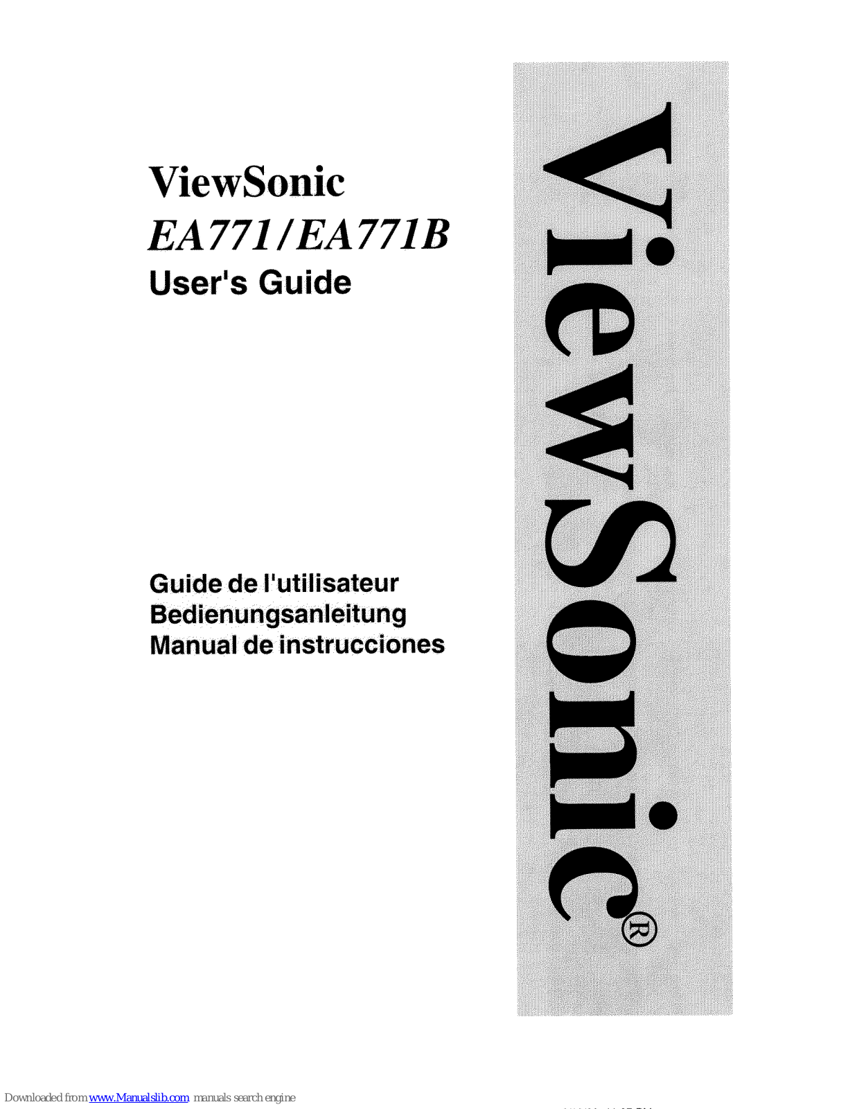 ViewSonic EA771, EA771B - 17