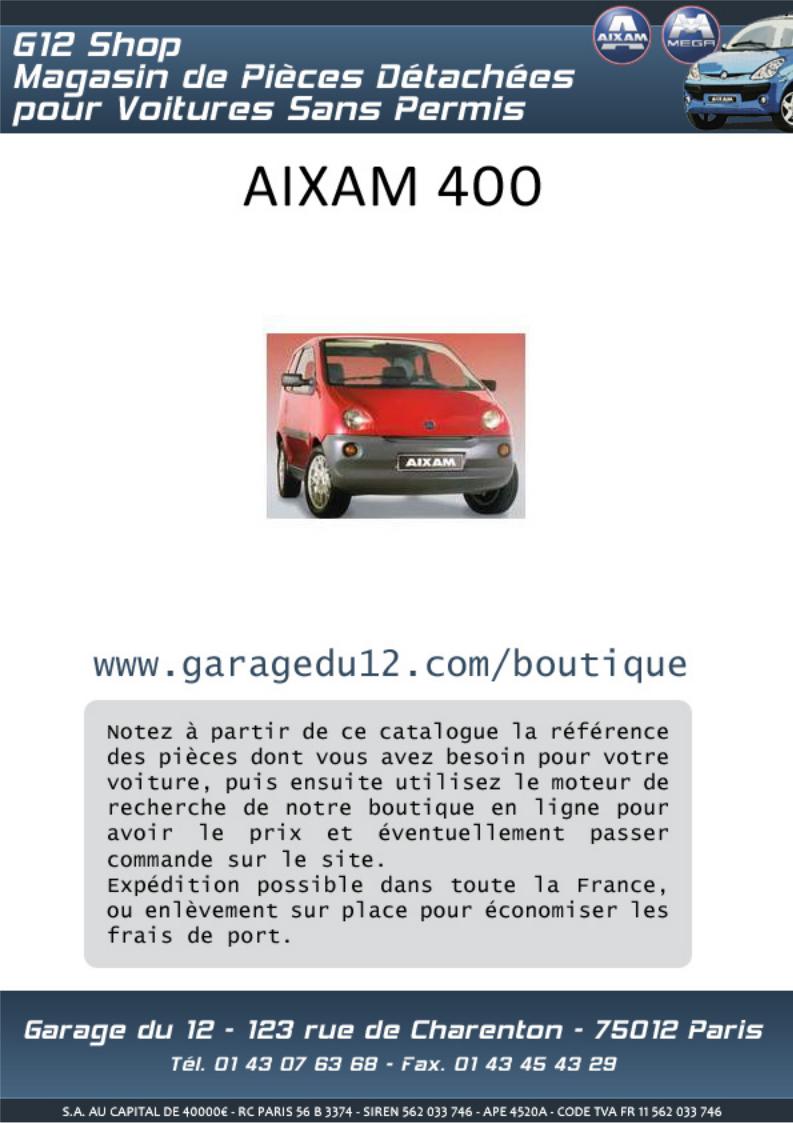 AIXAM 400 User Manual