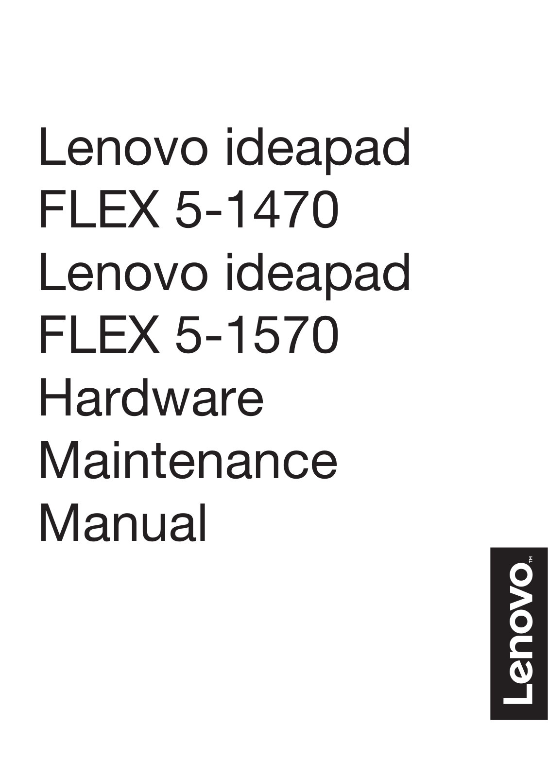 Lenovo Flex 5-1470, Flex 5-1570 User Manual