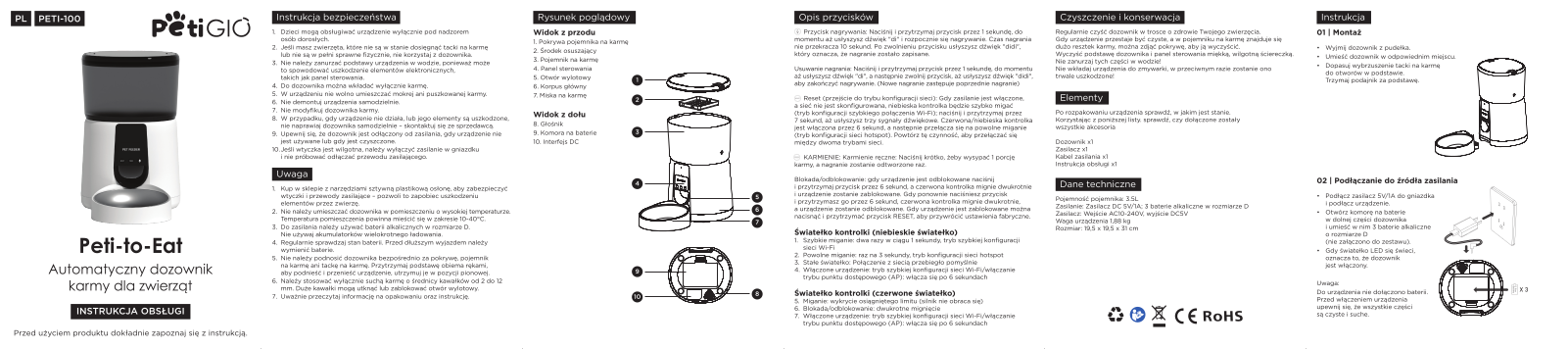 PetiGIO Peti-to-Eat User guide - ManualMachine.com
