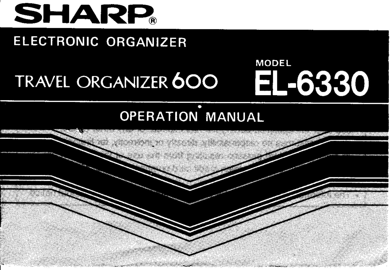 Sharp EL-6330 User Manual
