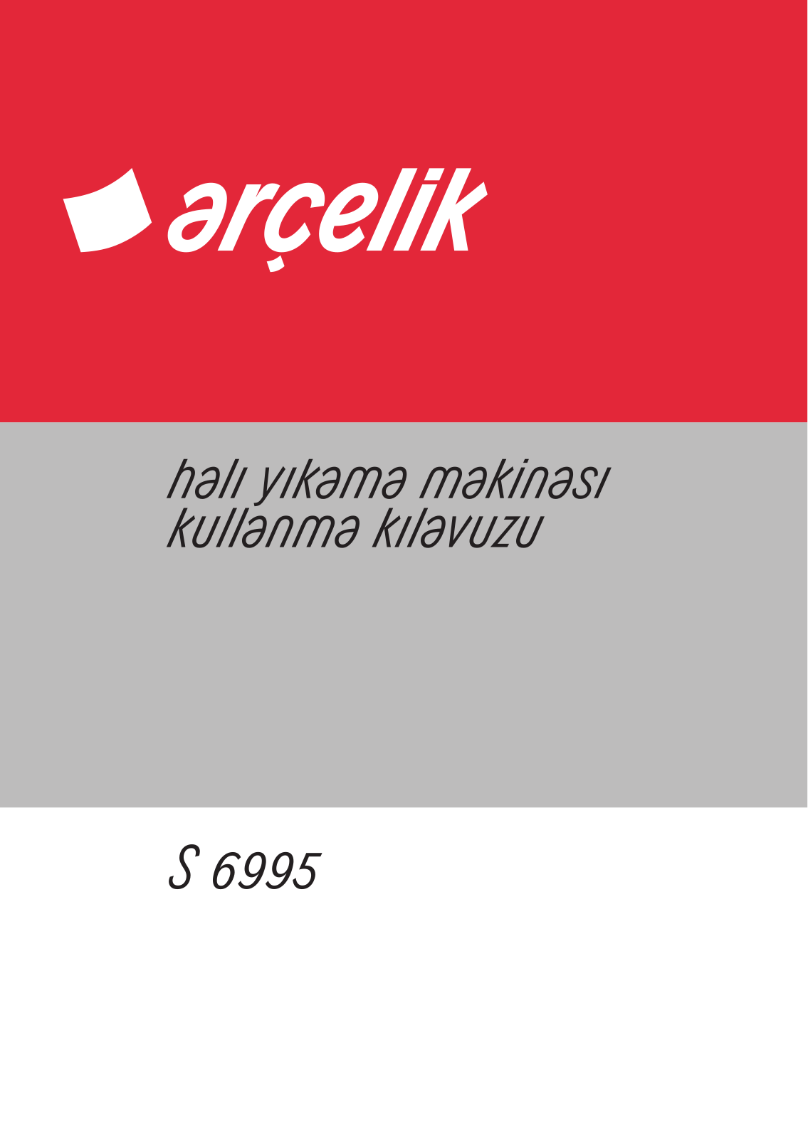 Arçelik S6995 User manual