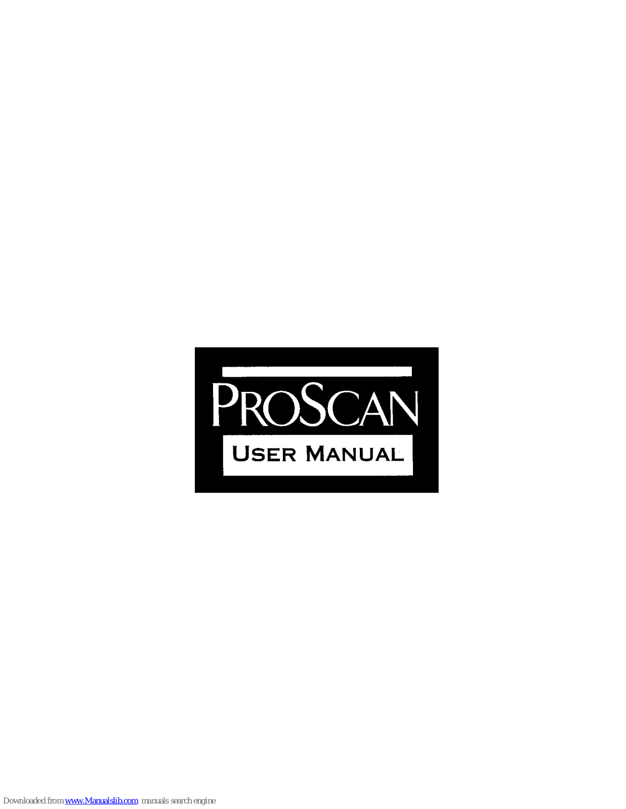 ProScan PS61670, PS50670, PS56670 User Manual - ManualMachine.com