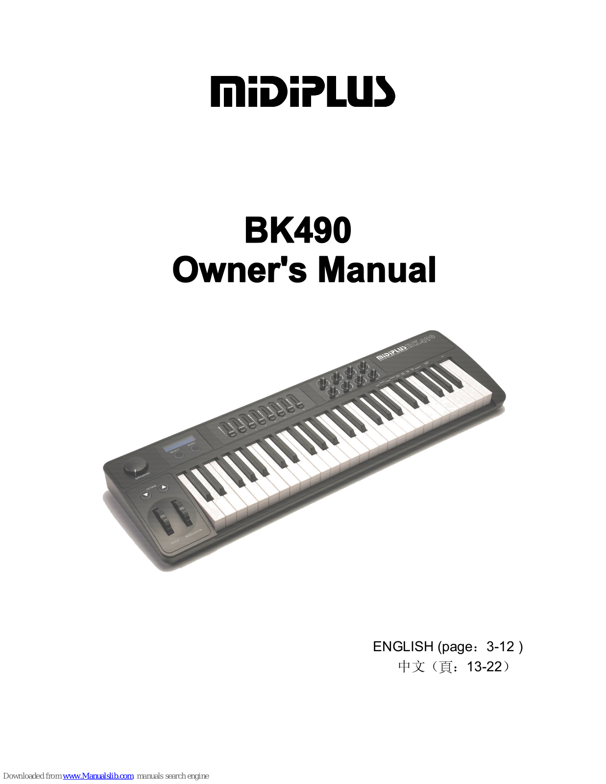 midiplus BK490 Owner's Manual - ManualMachine.com