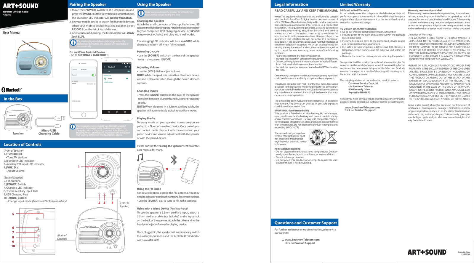Art Sound AR3005 User Manual