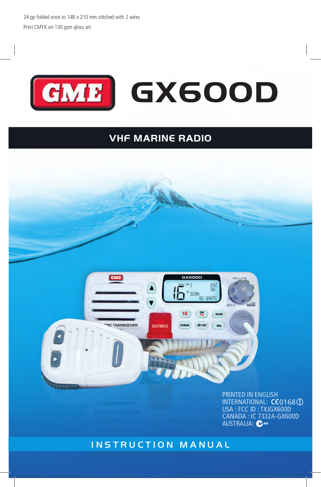 GME GX600DB User Manual