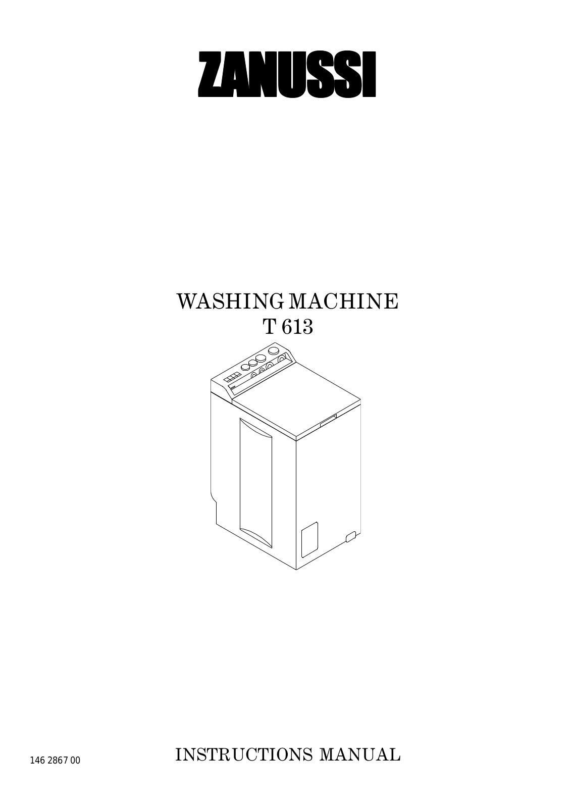 Zanussi WJ1318V User Manual