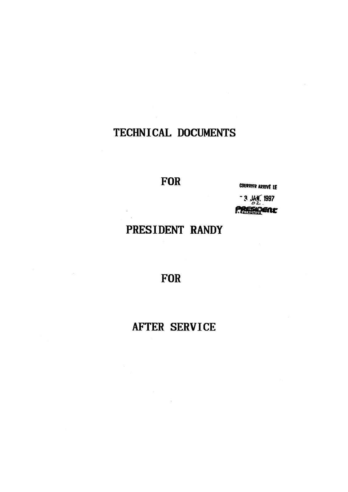 President Randy Schematic