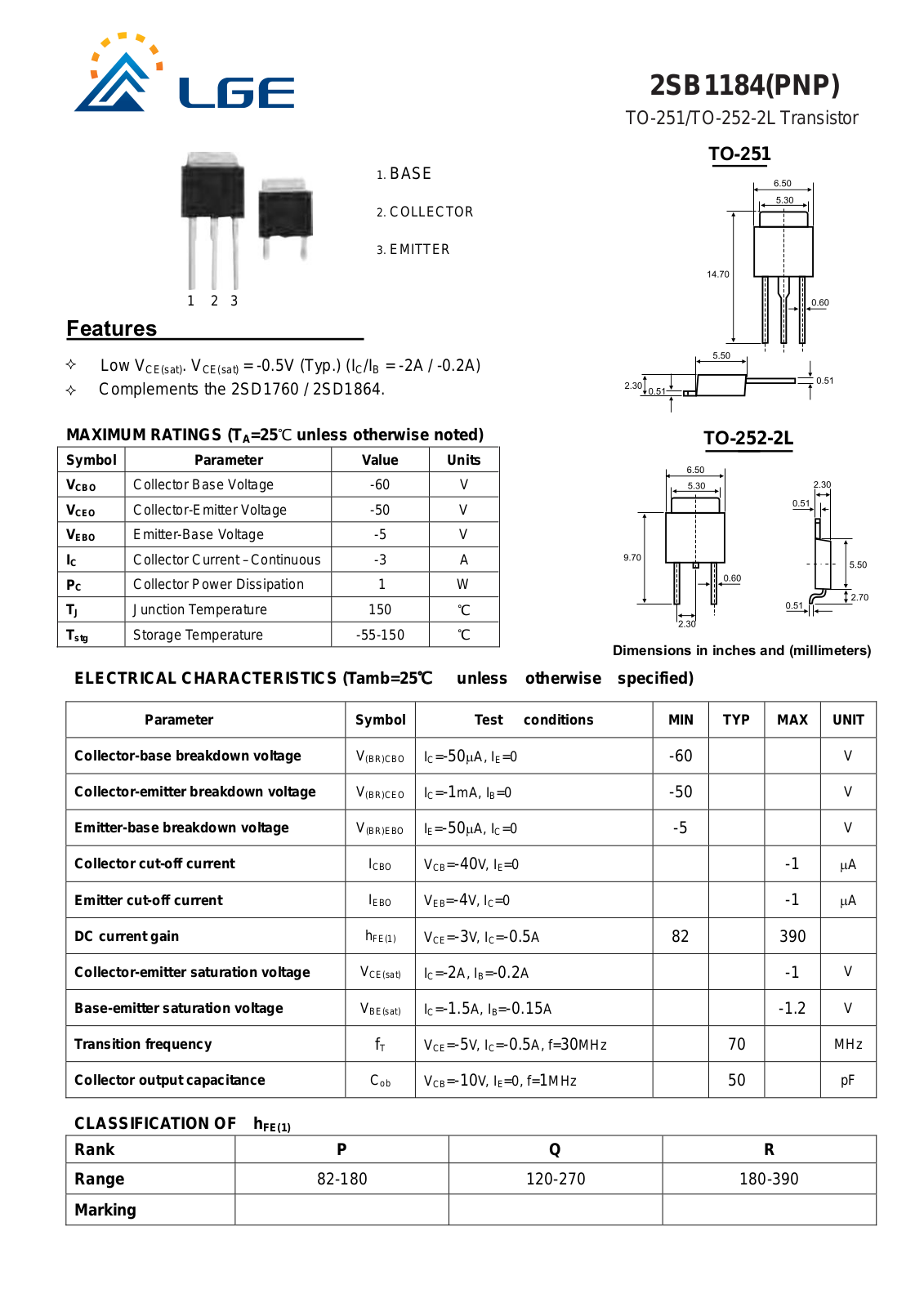 LG 2sb1184 Datasheet - ManualMachine.com