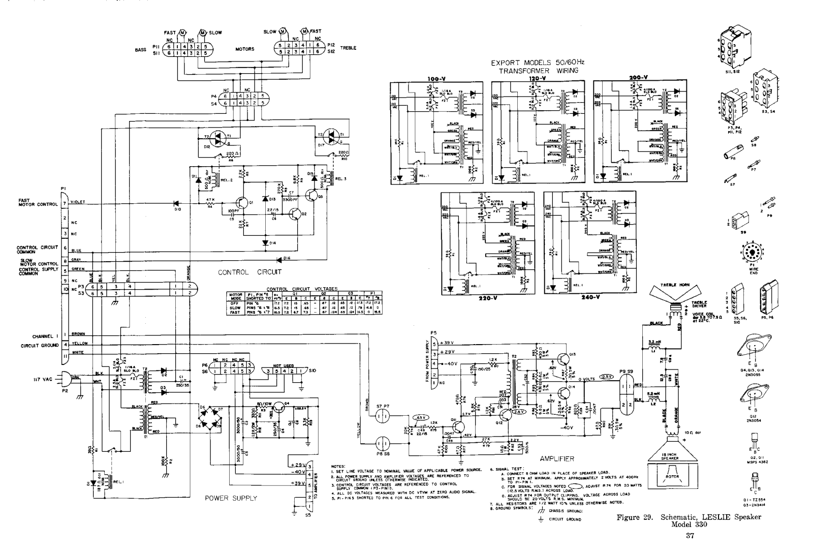 Leslie 330 schematic