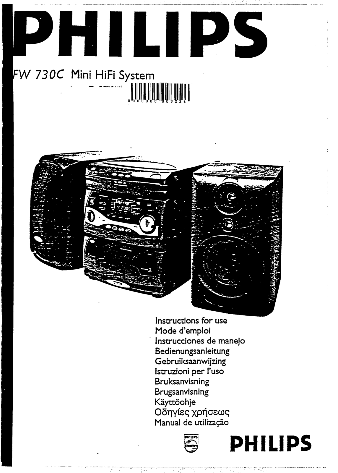 Philips FW730C/37, FW730C/25, FW730C/22S, FW730C/22, FW730C/21 User Manual