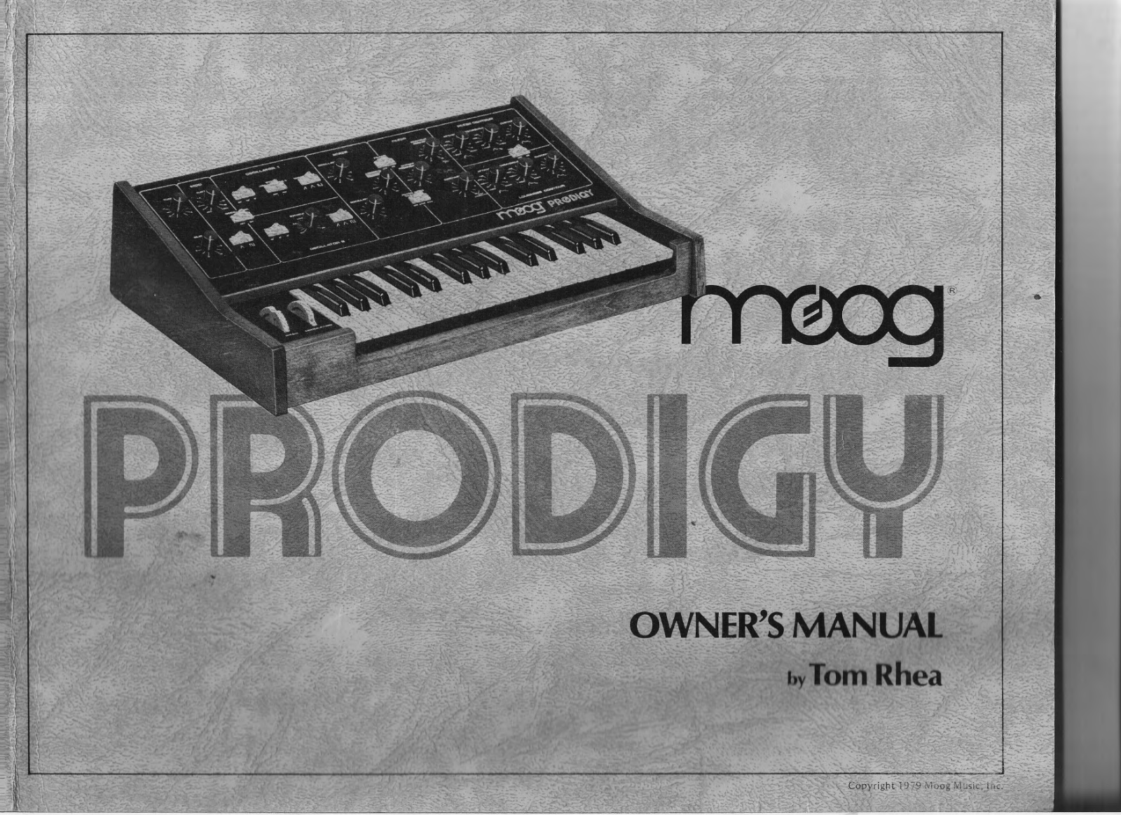 Moog Prodigy User Manual