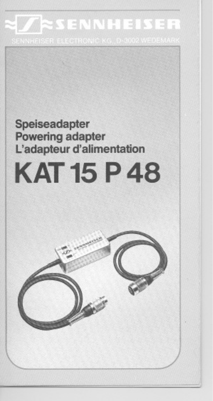 Sennheiser KAT 15 P 48 User Manual