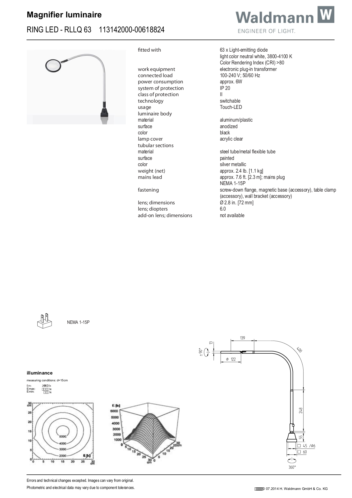 Waldmann 113142000-00618824 Information guide