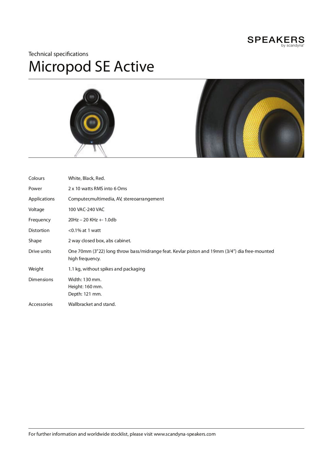 Podspeakers MICROPOD SE User Manual